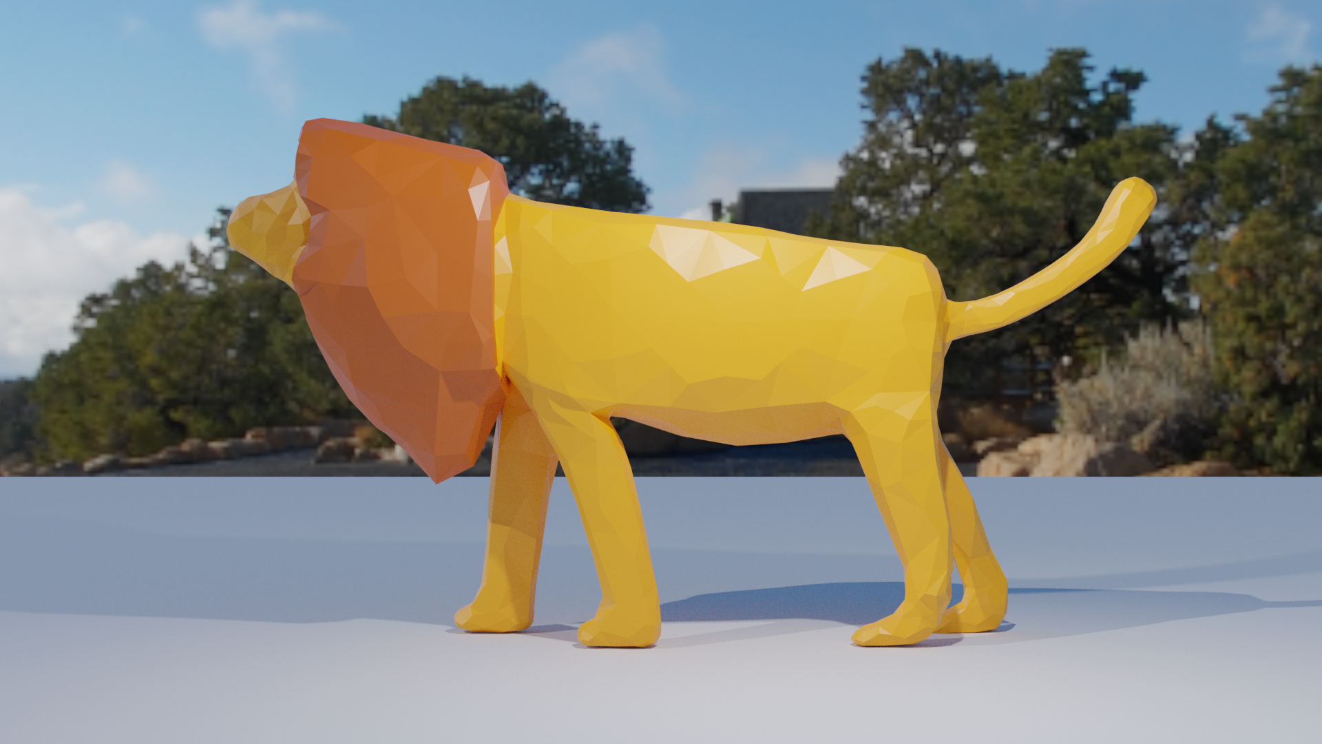 LION RIGGED preview image 3